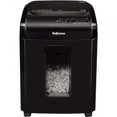 Fellowes Powershred 10M Destructora de Papel Microcorte Negra